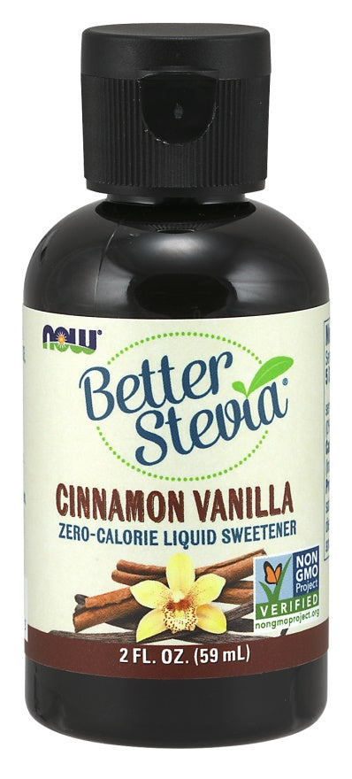 Produkto nuotrauka: NOW Foods Better Stevia Liquid, Cinnamon vanilė - 59 ml.