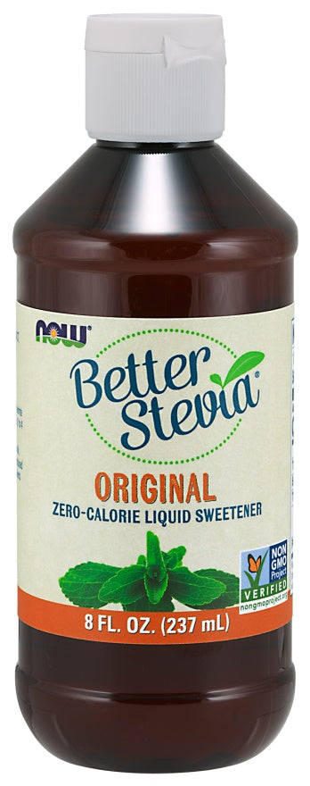 NOW Foods Better Stevia skystis, originalus – 237 ml.