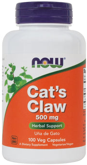 NOW Foods katės letena, 500 mg – 100 kapsulių
