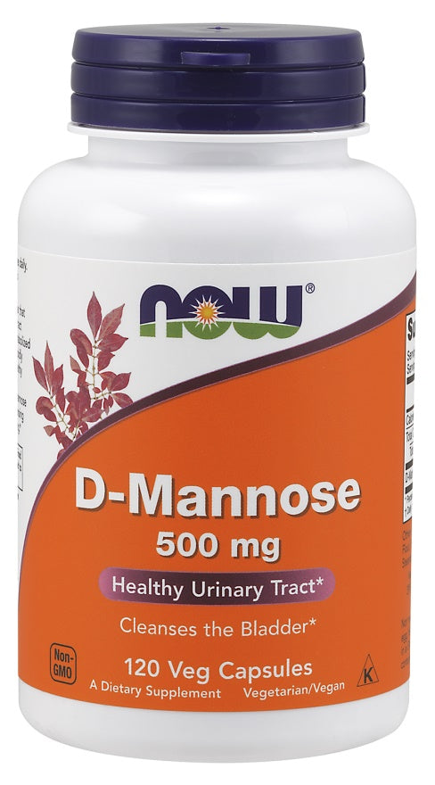 NOW Foods D - manozė, 500 mg – 120 kapsulių