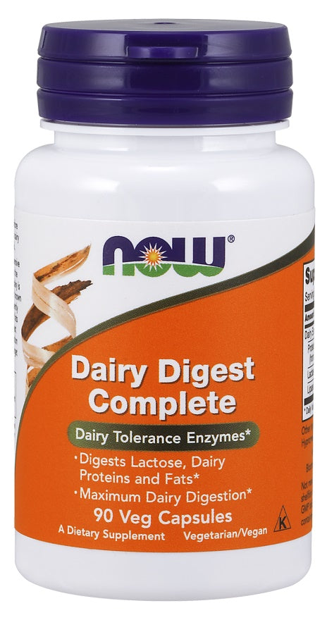 Produkto nuotrauka: NOW Foods Dairy Digest Complete - 90 kapsulių