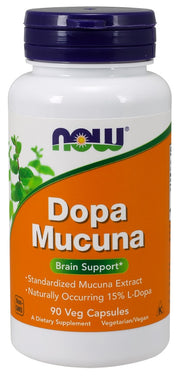 NOW Foods DOPA Mucuna – 90 kapsulių