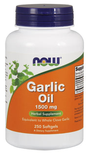 NOW Foods česnakų aliejus, 1500 mg – 250 kapsulių