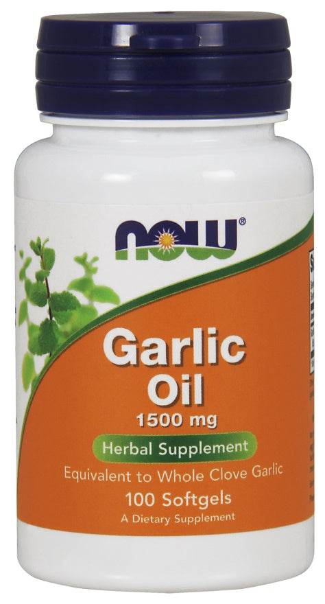 Produkto nuotrauka: NOW Foods Garlic Oil, 1500mg - 100 minkštųjų kapsulių