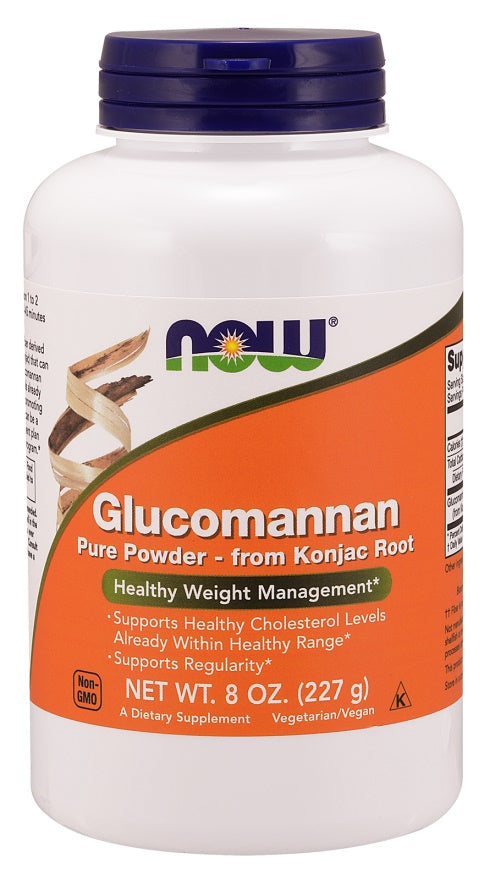 NOW Foods gliukomananas iš konjako šaknies, gryni milteliai – 227 g