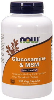 Produkto nuotrauka: NOW Foods Glucosamine & MSM - 180 kapsulių