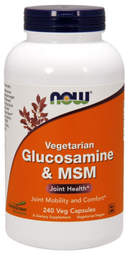 Produkto nuotrauka: NOW Foods Glucosamine & MSM Vegetarian - 240 kapsulių