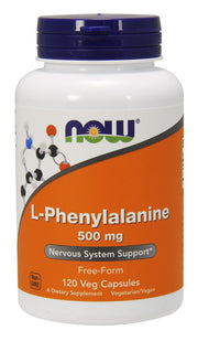 NOW Foods L - fenilalaninas, 500 mg - 120 kapsulių