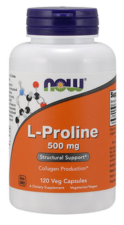 NOW Foods L - prolinas, 500 mg – 120 kapsulių