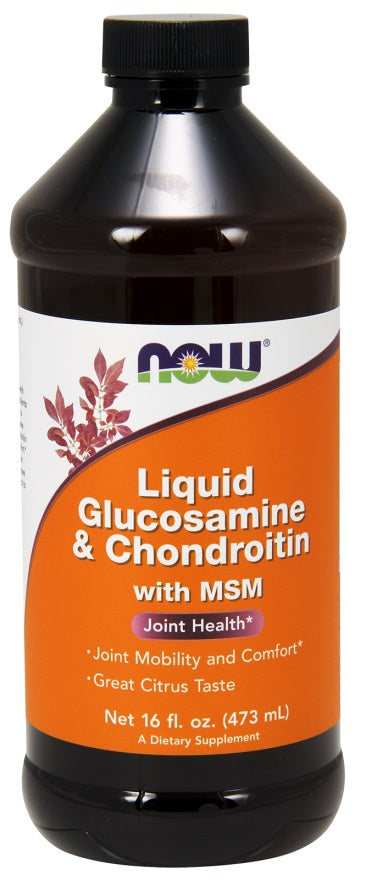 Produkto nuotrauka: NOW Foods Glucosamine & Chondroitin with MSM Liquid - 473 ml.