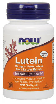 Produkto nuotrauka: NOW Foods Lutein, 10mg - 120 minkštųjų kapsulių