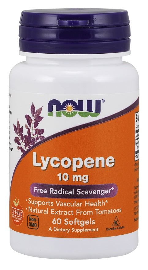 NOW Foods likopenas, 10 mg – 60 kapsulių