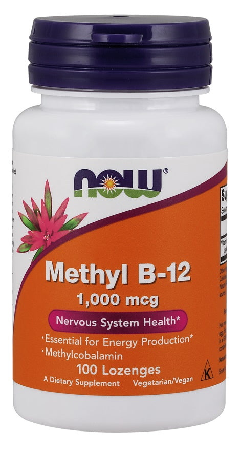 Produkto nuotrauka: NOW Foods Methyl B-12, 1000mcg - 100 pastilių