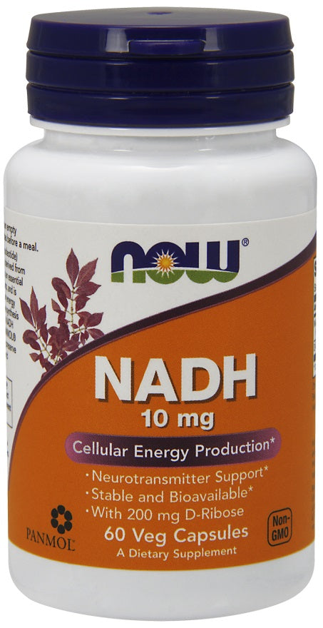 Produkto nuotrauka: NOW Foods NADH, 10mg - 60 kapsulių