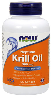 Produkto nuotrauka: NOW Foods Krill Oil, 500mg - 120 minkštųjų kapsulių