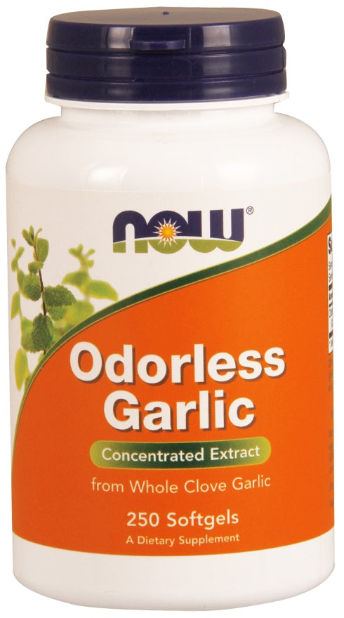 Produkto nuotrauka: NOW Foods Odorless Garlic - 250 minkštųjų kapsulių
