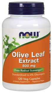 Produkto nuotrauka: NOW Foods Olive Leaf Extract, 500mg - 120 kapsulių