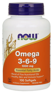 NOW Foods Omega 3 - 6 - 9, 1000 mg - 100 kapsulių