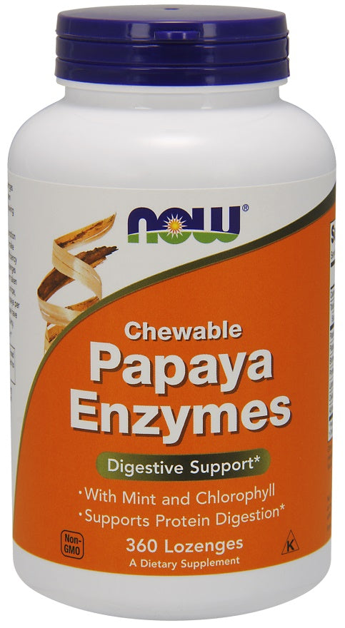 Produkto nuotrauka: NOW Foods Papaya Enzyme, Chewable - 360 pastilių
