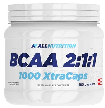 Allnutrition BCAA 2:1:1 1000 Xtra kapsulių – 180 kapsulių