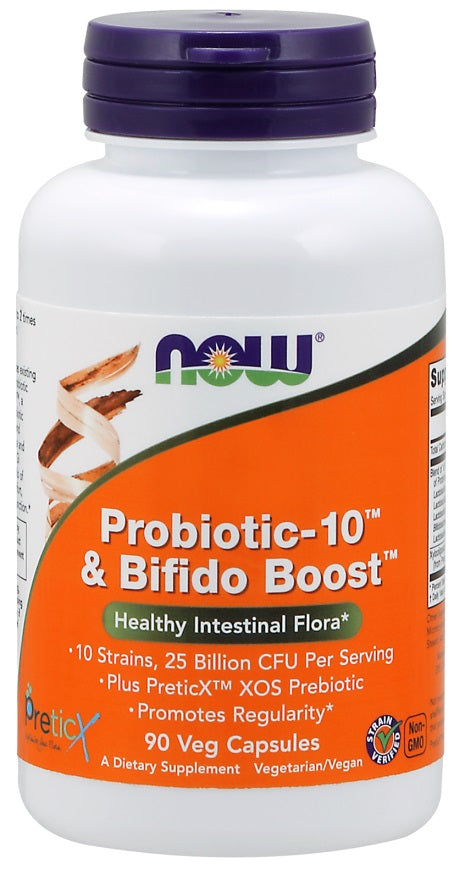 Produkto nuotrauka: NOW Foods Probiotic-10 & Bifido Boost - 90 kapsulių