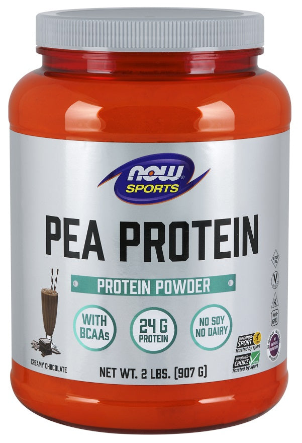 Produkto nuotrauka: NOW Foods Pea Protein, Dutch šokoladas - 907 g
