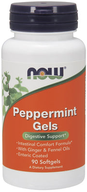 Produkto nuotrauka: NOW Foods Peppermint Gels - 90 minkštųjų kapsulių