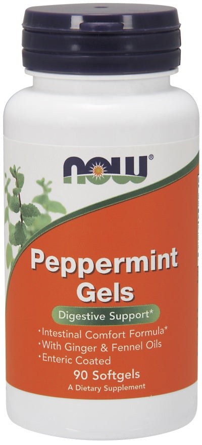 Produkto nuotrauka: NOW Foods Peppermint Gels - 90 minkštųjų kapsulių