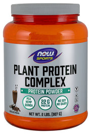 Produkto nuotrauka: NOW Foods Plant Protein Complex, šokoladas Mocha - 907 g