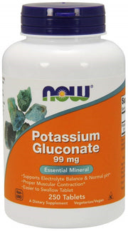 Produkto nuotrauka: NOW Foods Potassium Gluconate, 99mg - 250 tablečių
