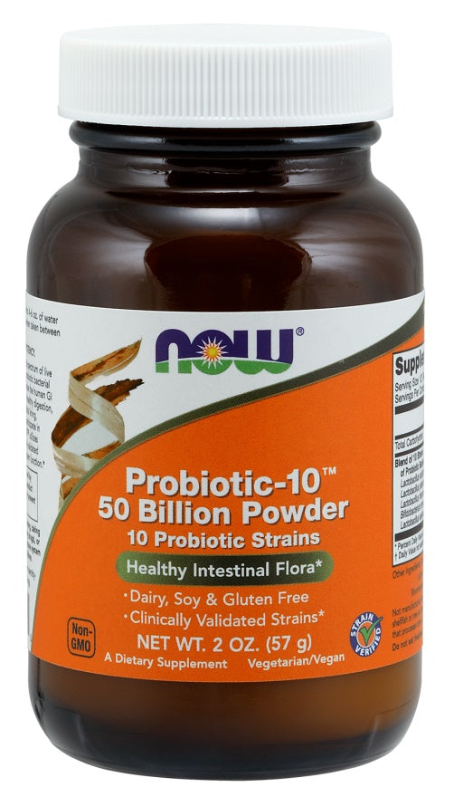 Produkto nuotrauka: NOW Foods Probiotic-10, 50 Billion Powder - 57 g