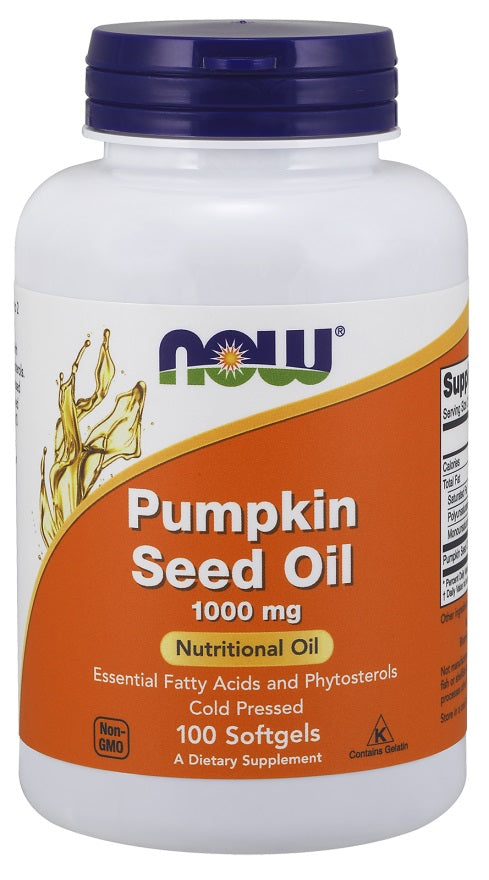 Produkto nuotrauka: NOW Foods Pumpkin Seed Oil, 1000mg - 100 minkštųjų kapsulių