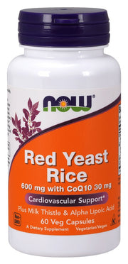 Produkto nuotrauka: NOW Foods Red Yeast Rice with CoQ10, 600mg - 60 kapsulių