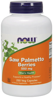 Produkto nuotrauka: NOW Foods Saw Palmetto Berries, 550mg - 250 kapsulių