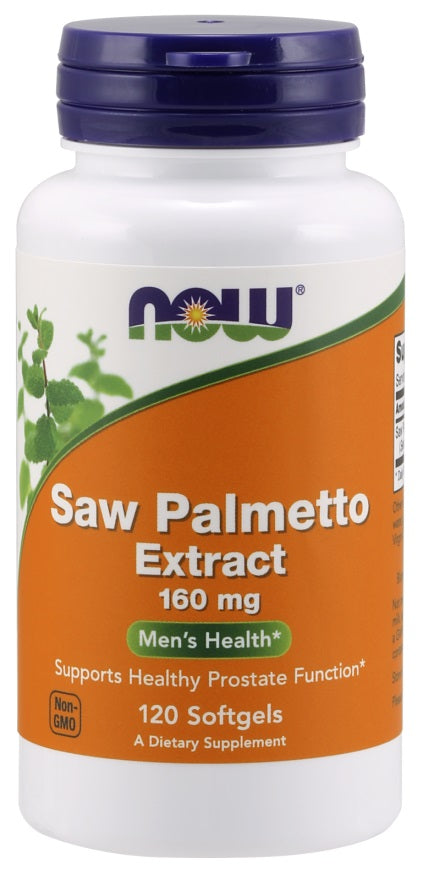 Produkto nuotrauka: NOW Foods Saw Palmetto Extract, 160mg - 120 minkštųjų kapsulių