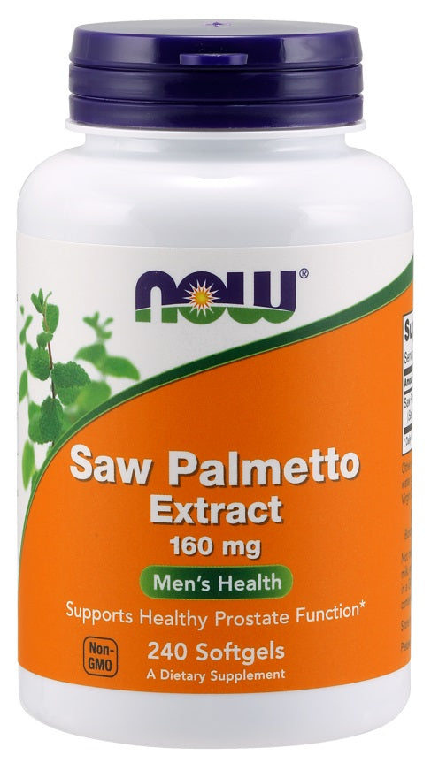 Produkto nuotrauka: NOW Foods Saw Palmetto Extract, 160mg - 240 minkštųjų kapsulių