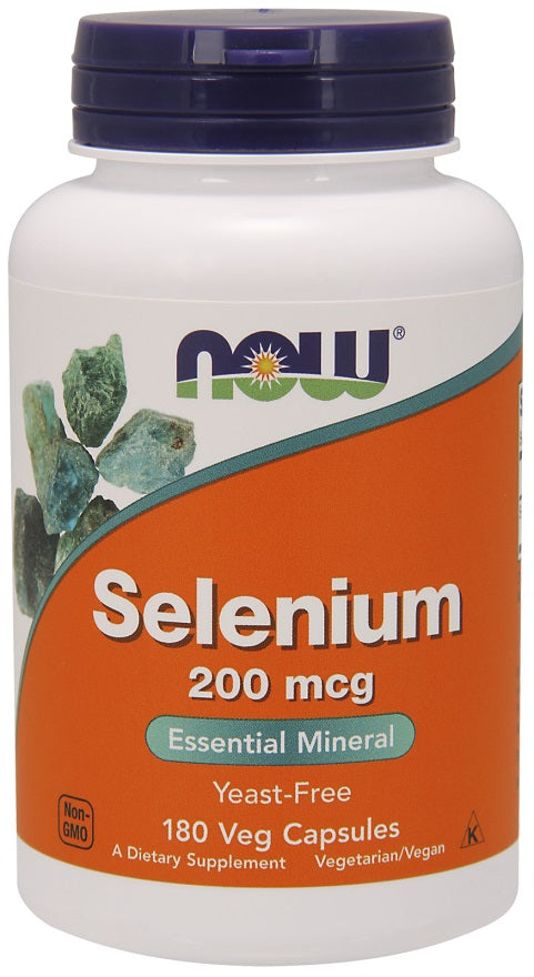 Produkto nuotrauka: NOW Foods Selenium, 200mcg - 180 kapsulių