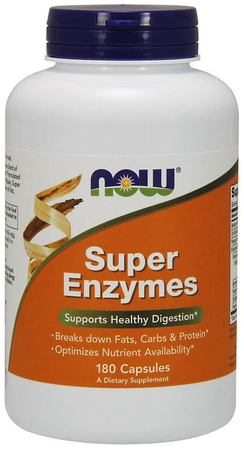 Produkto nuotrauka: NOW Foods Super Enzymes - 180 kapsulių