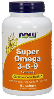 Produkto nuotrauka: NOW Foods Super Omega 3-6-9, 1200mg - 180 minkštųjų kapsulių