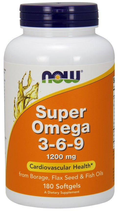 Produkto nuotrauka: NOW Foods Super Omega 3-6-9, 1200mg - 180 minkštųjų kapsulių