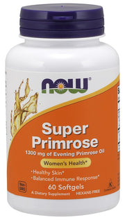 Produkto nuotrauka: NOW Foods Super Primrose, 1300mg - 60 minkštųjų kapsulių