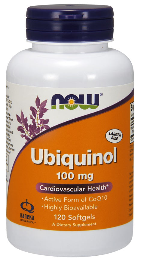 Produkto nuotrauka: NOW Foods Ubiquinol, 100mg - 120 minkštųjų kapsulių