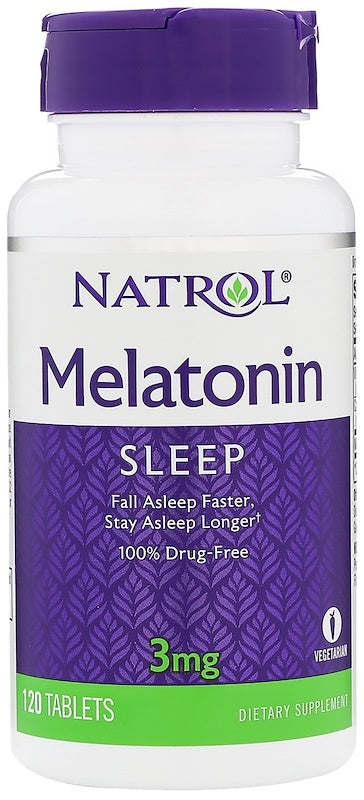 Natrol melatoninas, 3 mg - 120 tablečių