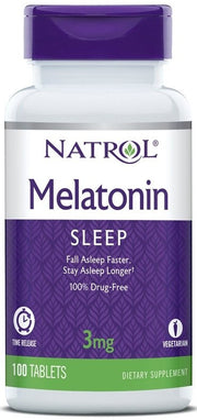 Natrol melatonino laikino atpalaidavimo, 3 mg - 100 tablečių