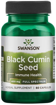 Swanson juodųjų kmynų sėklos, 400 mg – 60 kapsulių