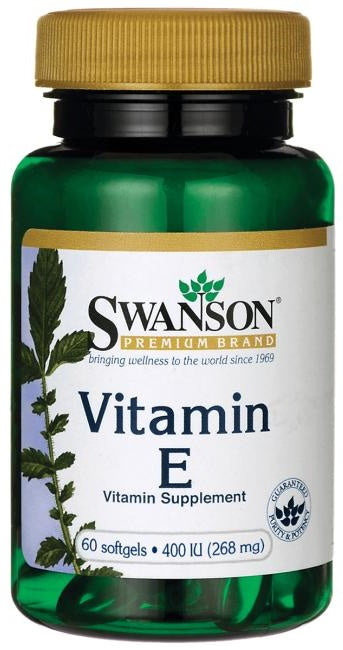 Swanson Vitaminas E, 400 TV – 60 gelių