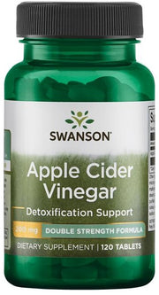 Swanson obuolių sidro actas, 200 mg dvigubo stiprumo – 120 tablečių