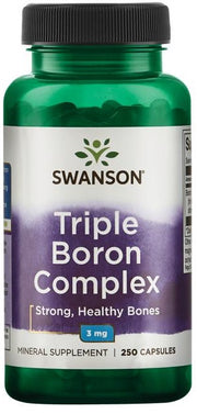 Swanson trigubo boro kompleksas, 3 mg – 250 kapsulių