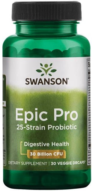 Swanson Epic Pro 25 kamienų probiotikas – 30 kapsulių