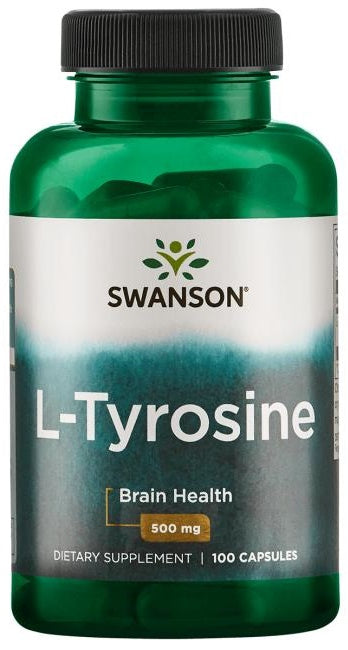 Swanson L - tirozinas, 500 mg – 100 kapsulių